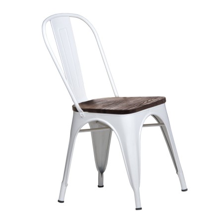 Silla Tólix Con Asiento De Madera Oscura | Venta de Muebles Online
