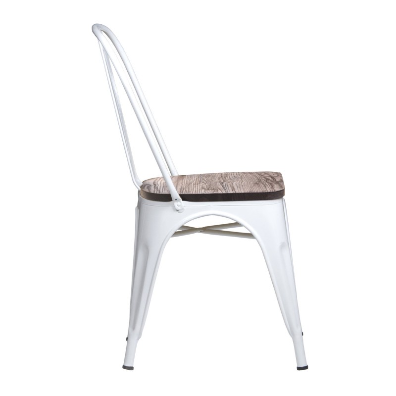 Silla Tólix Con Asiento De Madera Oscura | Venta de Muebles Online