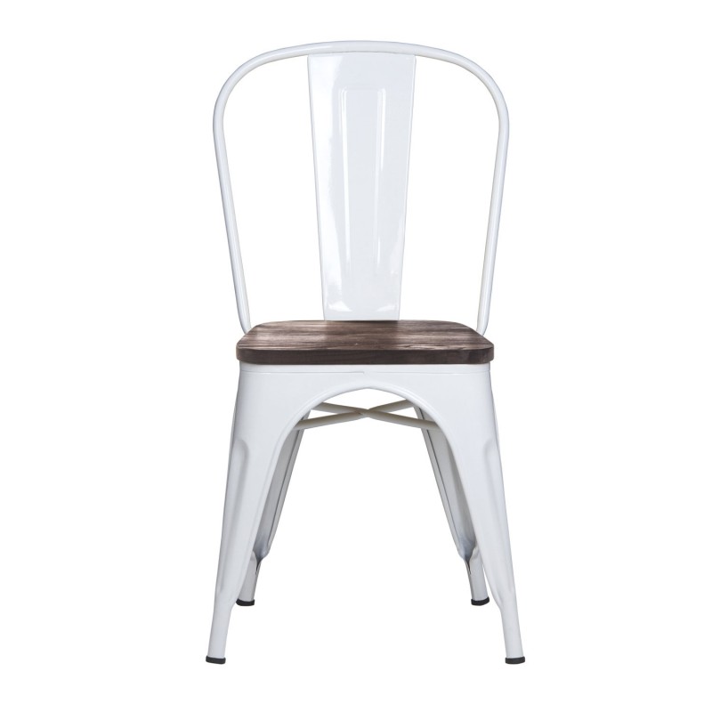 Silla Tólix Con Asiento De Madera Oscura | Venta de Muebles Online