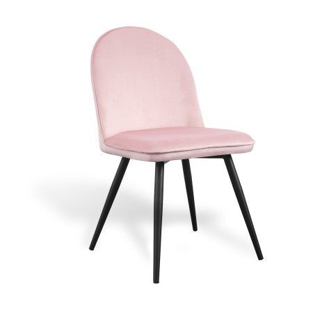 Silla De Comedor En Terciopelo Mads Velvet Black | Venta de Muebles Online
