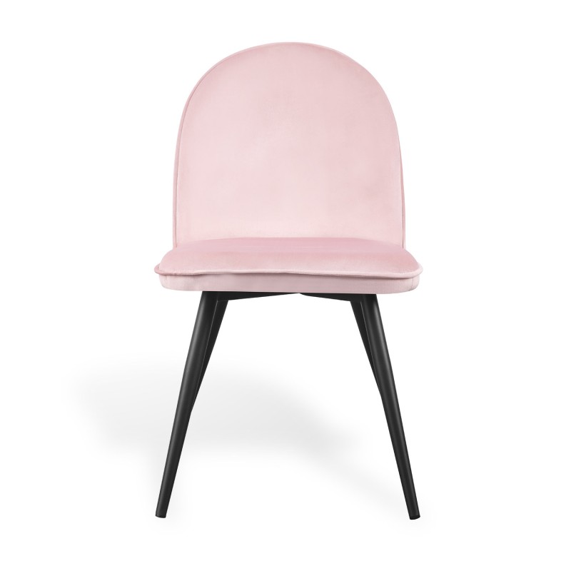 Silla De Comedor En Terciopelo Mads Velvet Black | Venta de Muebles Online