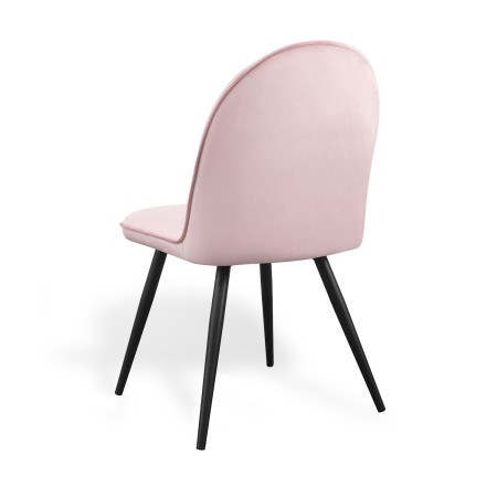 Silla De Comedor En Terciopelo Mads Velvet Black | Venta de Muebles Online