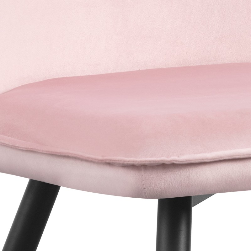 Silla De Comedor En Terciopelo Mads Velvet Black | Venta de Muebles Online