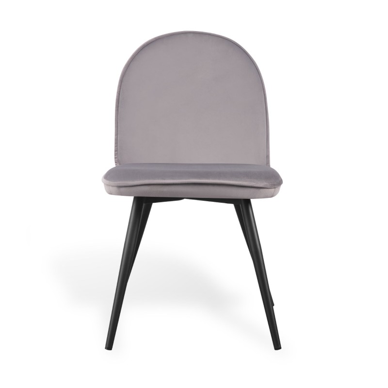 Silla De Comedor En Terciopelo Mads Velvet Black | Venta de Muebles Online
