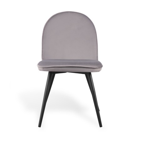 Silla De Comedor En Terciopelo Mads Velvet Black | Venta de Muebles Online