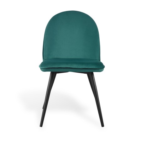 Silla De Comedor En Terciopelo Mads Velvet Black | Venta de Muebles Online