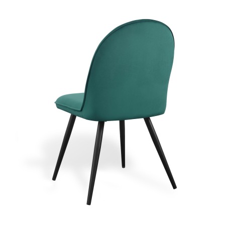 Silla De Comedor En Terciopelo Mads Velvet Black | Venta de Muebles Online