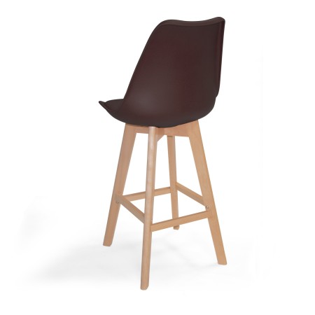 Taburete medio con cojín New Tower Wood | Venta de Muebles Online