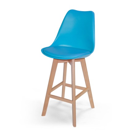Taburete medio con cojín New Tower Wood | Venta de Muebles Online