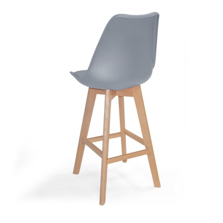 Taburete medio con cojín New Tower Wood | Venta de Muebles Online