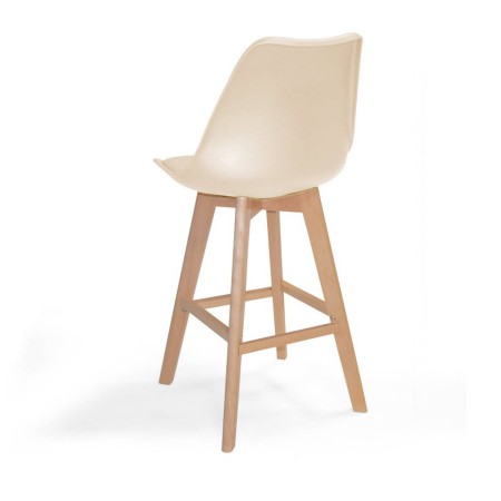Taburete medio con cojín New Tower Wood | Venta de Muebles Online