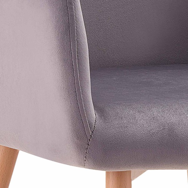 Sillón De Comedor Tapizado En Terciopelo Morgan Velvet | Venta de Muebles Online 2