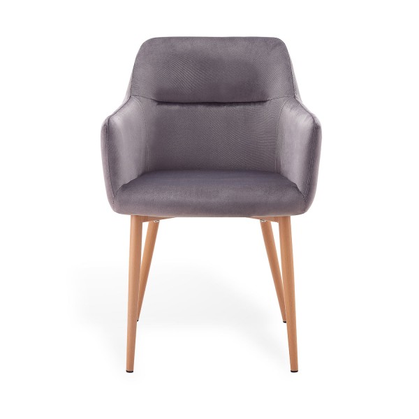 Sillón De Comedor Tapizado En Terciopelo Morgan Velvet | Venta de Muebles Online