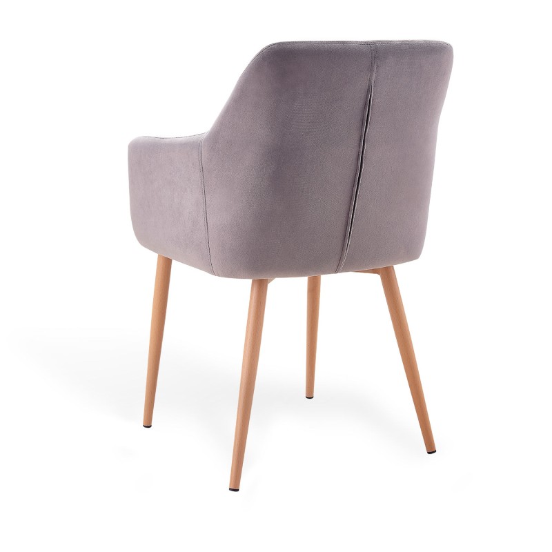 Sillón De Comedor Tapizado En Terciopelo Morgan Velvet | Venta de Muebles Online
