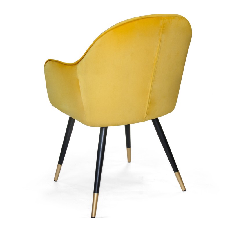Sillón De Comedor Tapizado En Terciopelo Esben Velvet | Venta de Muebles Online