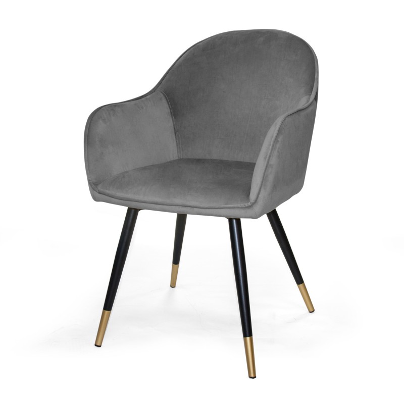Sillón De Comedor Tapizado En Terciopelo Esben Velvet | Venta de Muebles Online