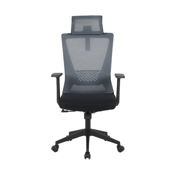 Silla Escritorio Roman Negra Y Gris - Silla de escritorio ergonómica – UKUKHOME.COM 2