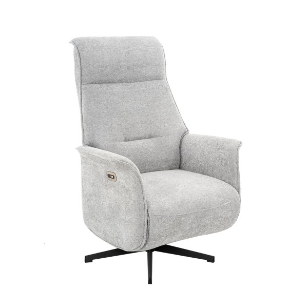 Sillón Fred Relax Eléctrico Gris Claro - Sillón relax eléctrico de diseño – UKUKHOME.COM