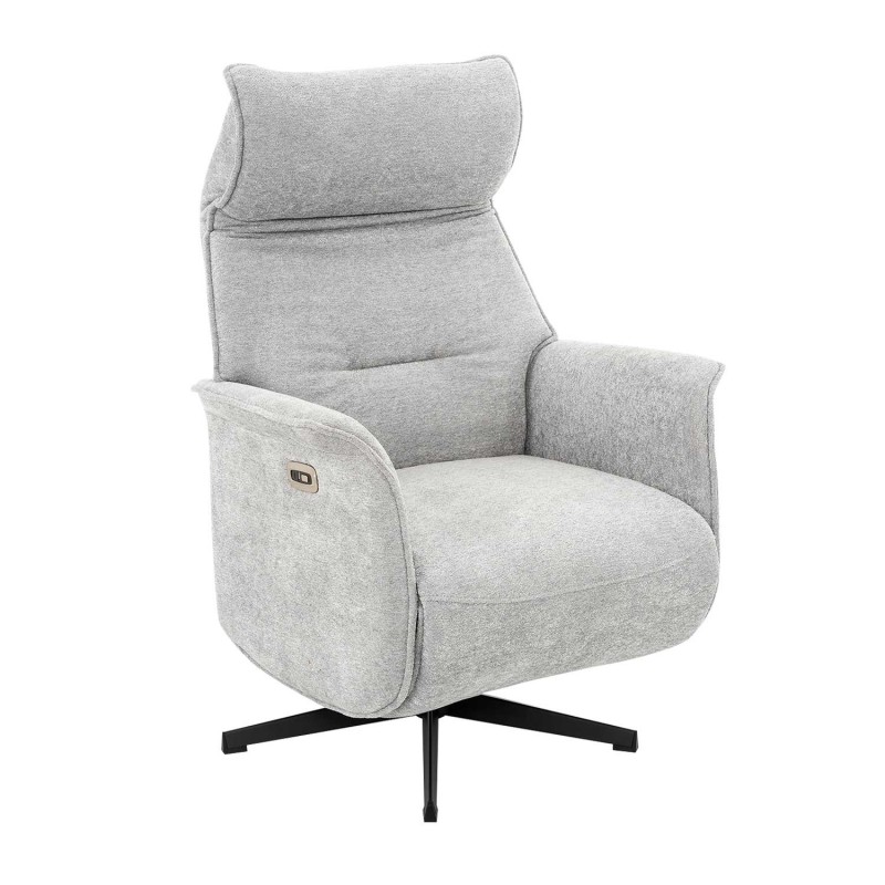 Sillón Fred Relax Eléctrico Gris Claro - Sillón relax eléctrico de diseño – UKUKHOME.COM