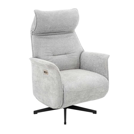 Sillón Fred Relax Eléctrico Gris Claro - Sillón relax eléctrico de diseño – UKUKHOME.COM