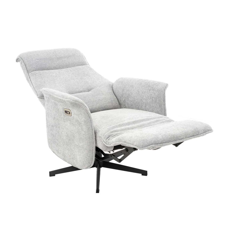 Sillón Fred Relax Eléctrico Gris Claro - Sillón relax eléctrico de diseño – UKUKHOME.COM
