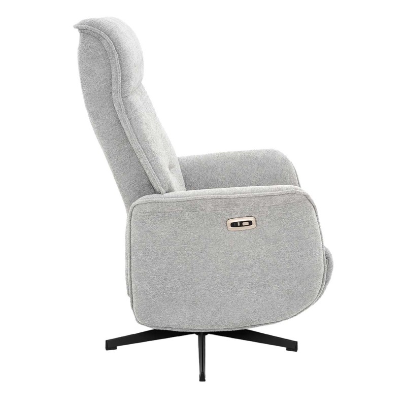 Sillón Fred Relax Eléctrico Gris Claro - Sillón relax eléctrico de diseño – UKUKHOME.COM