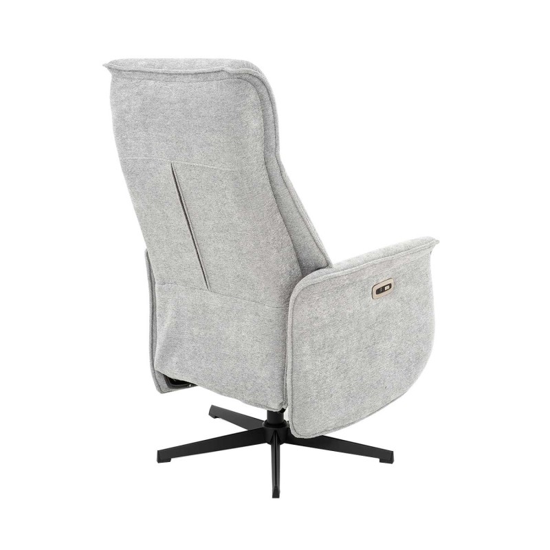 Sillón Fred Relax Eléctrico Gris Claro - Sillón relax eléctrico de diseño – UKUKHOME.COM