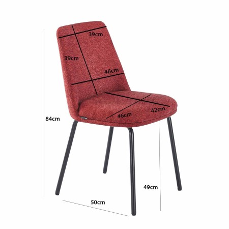 Silla Miren Granate Pata Negra - Silla tapizada de diseño moderno – UKUKHOME.COM