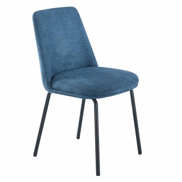 Silla Miren Azul Pata Negra - Silla tapizada de diseño moderno – UKUKHOME.COM