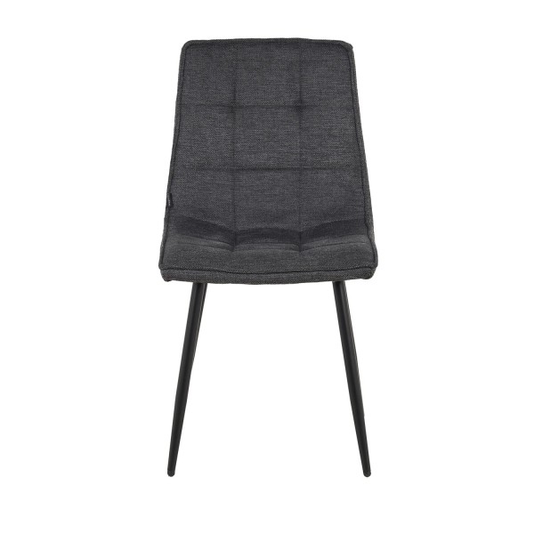 Silla Louise Gris Marengo Pata Negra - Silla tapizada de diseño moderno – UKUKHOME.COM 2