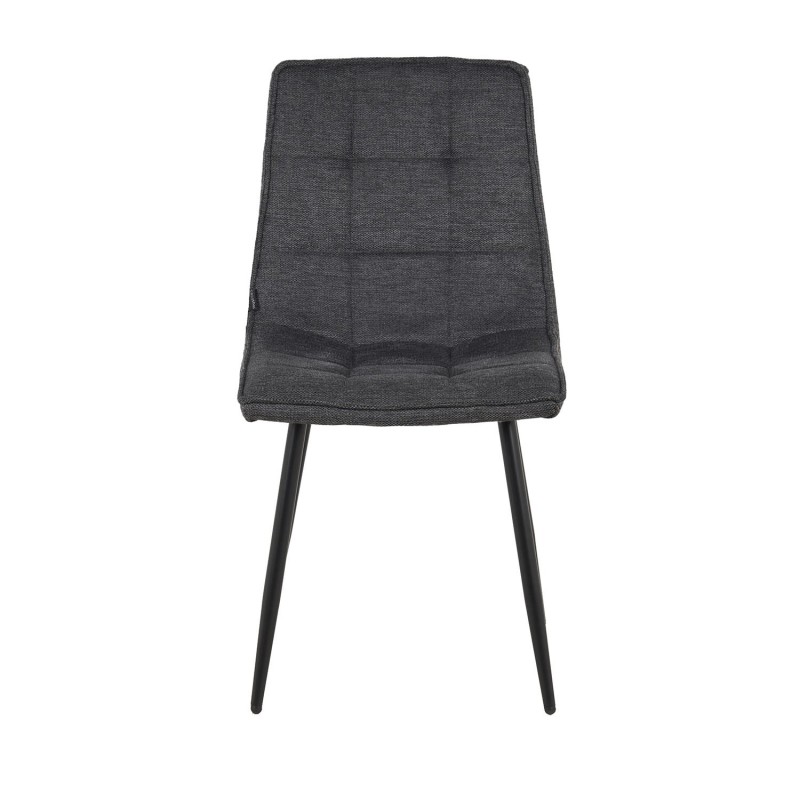 Silla Louise Gris Marengo Pata Negra - Silla tapizada de diseño moderno – UKUKHOME.COM