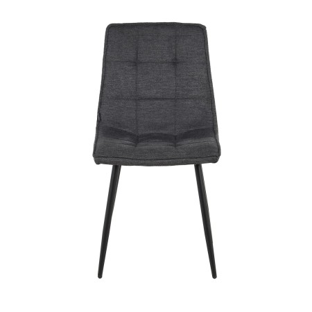 Silla Louise Gris Marengo Pata Negra - Silla tapizada de diseño moderno – UKUKHOME.COM