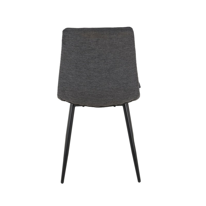 Silla Louise Gris Marengo Pata Negra - Silla tapizada de diseño moderno – UKUKHOME.COM