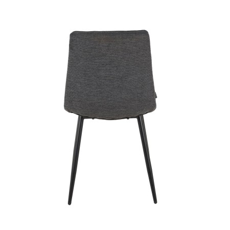 Silla Louise Gris Marengo Pata Negra - Silla tapizada de diseño moderno – UKUKHOME.COM