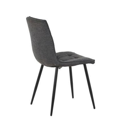 Silla Louise Gris Marengo Pata Negra - Silla tapizada de diseño moderno – UKUKHOME.COM