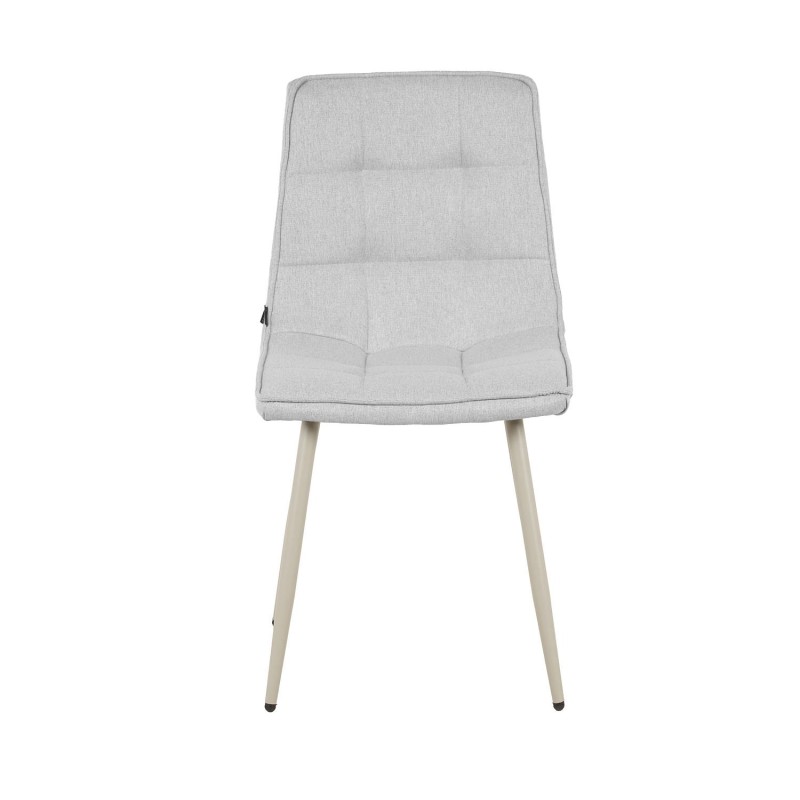 Silla Louise Gris Pata Beige - Silla tapizada de diseño moderno – UKUKHOME.COM