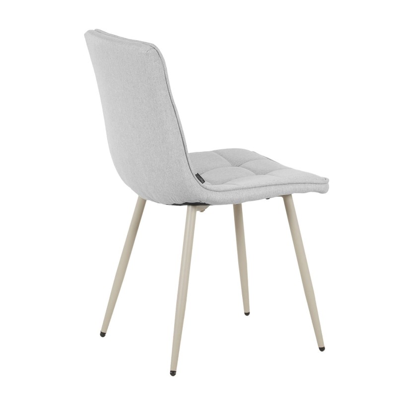 Silla Louise Gris Pata Beige - Silla tapizada de diseño moderno – UKUKHOME.COM