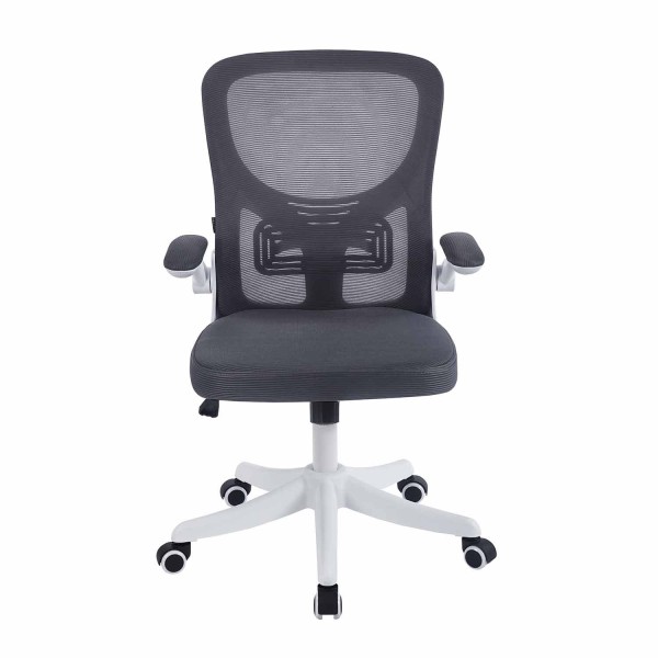 Silla Escritorio Studio Gris/Blanca - Silla de escritorio ergonómica – UKUKHOME.COM