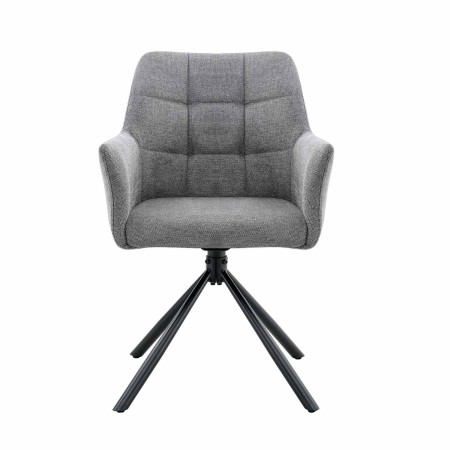 Sillón Giratorio Zenith Gris - Sillón tapizado moderno y confortable – UKUKHOME.COM