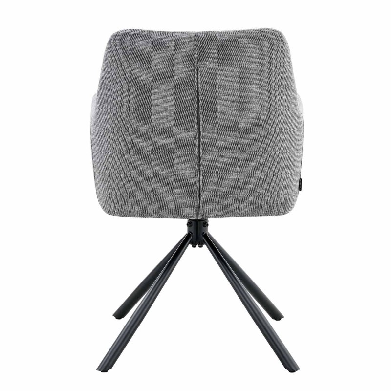 Sillón Giratorio Zenith Gris - Sillón tapizado moderno y confortable – UKUKHOME.COM
