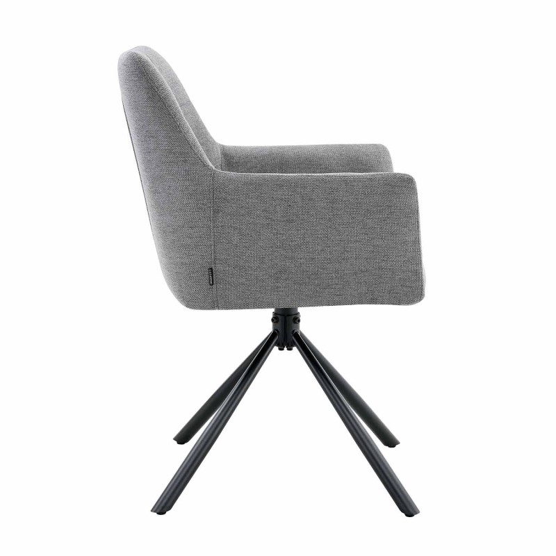 Sillón Giratorio Zenith Gris - Sillón tapizado moderno y confortable – UKUKHOME.COM