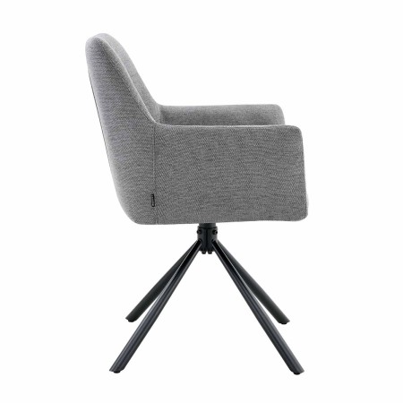 Sillón Giratorio Zenith Gris - Sillón tapizado moderno y confortable – UKUKHOME.COM