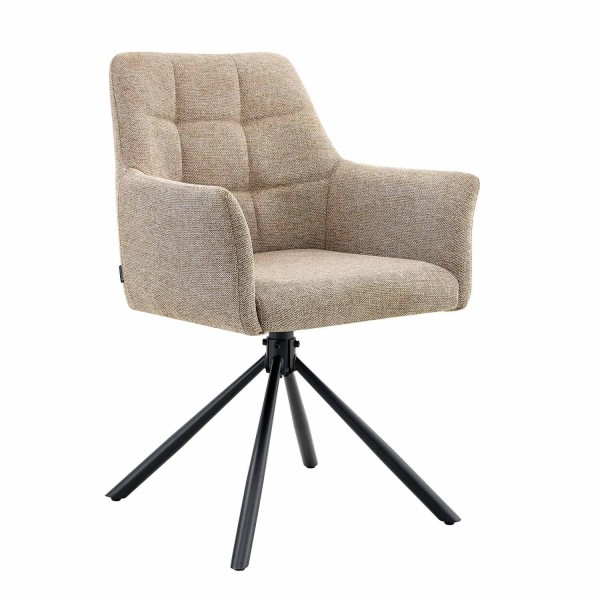 Sillón Giratorio Zenith Coffee - Sillón tapizado moderno y confortable – UKUKHOME.COM