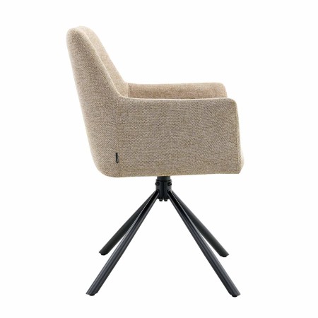Sillón Giratorio Zenith Coffee - Sillón tapizado moderno y confortable – UKUKHOME.COM