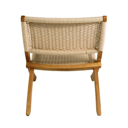 Sillón Mali madera de olmo y cuerda natural | Ukukhome
