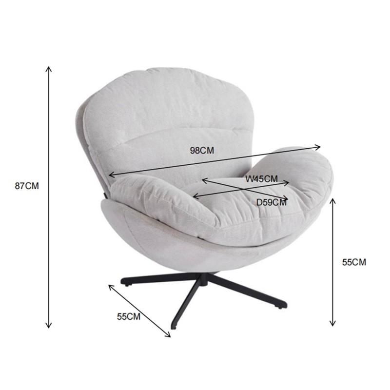 Sillón Cocoon Gris | Confort envolvente y diseño actual