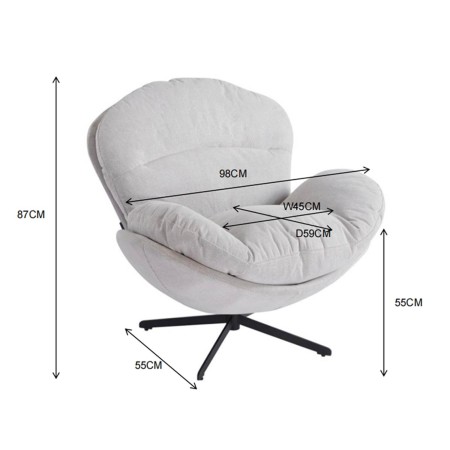 Sillón Cocoon Gris | Confort envolvente y diseño actual