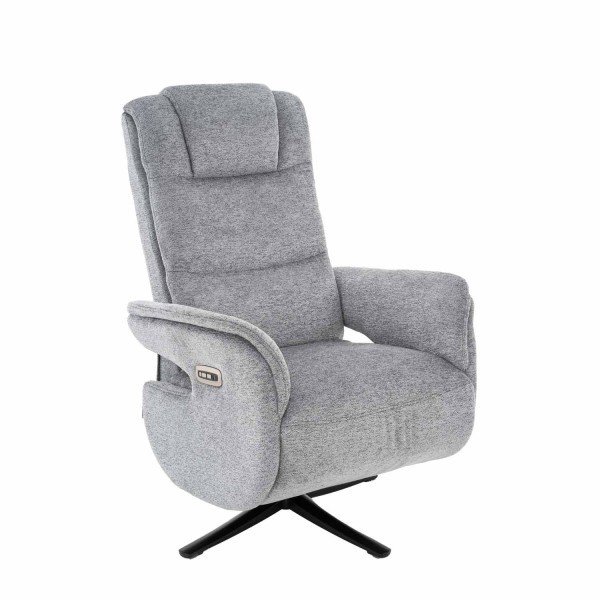 Sillón Clark Relax Eléctrico Gris - Sillón relax eléctrico de diseño – UKUKHOME.COM