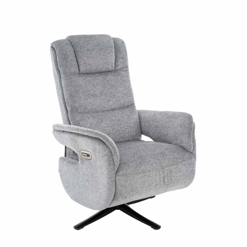 Sillón Clark Relax Eléctrico Gris - Sillón relax eléctrico de diseño – UKUKHOME.COM