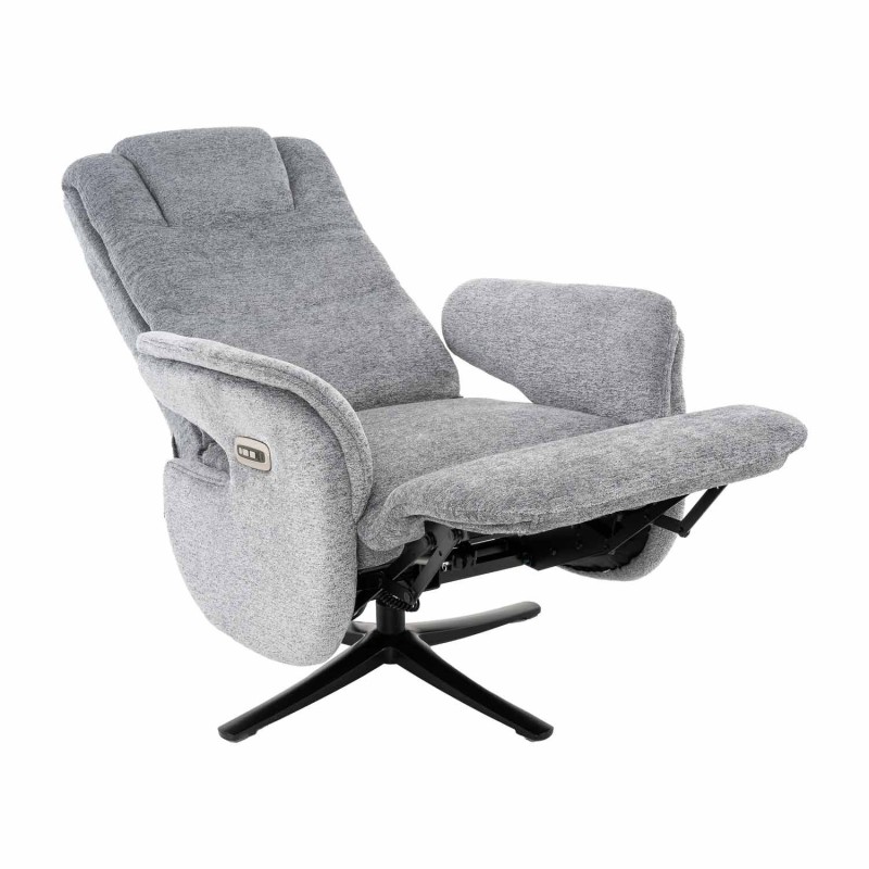 Sillón Clark Relax Eléctrico Gris - Sillón relax eléctrico de diseño – UKUKHOME.COM